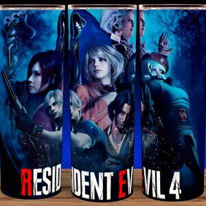 Resident Evil 4 - Leon Kennedy - Ashley - Ada Wong Gamer Cup Mug Tumbler 20oz